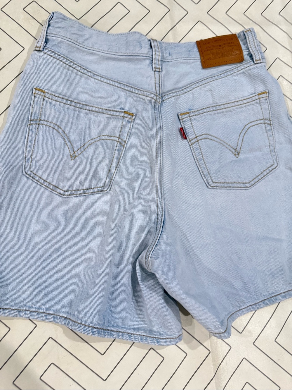 Levi's Denim Ribcage Shorts - Picture 7 of 9